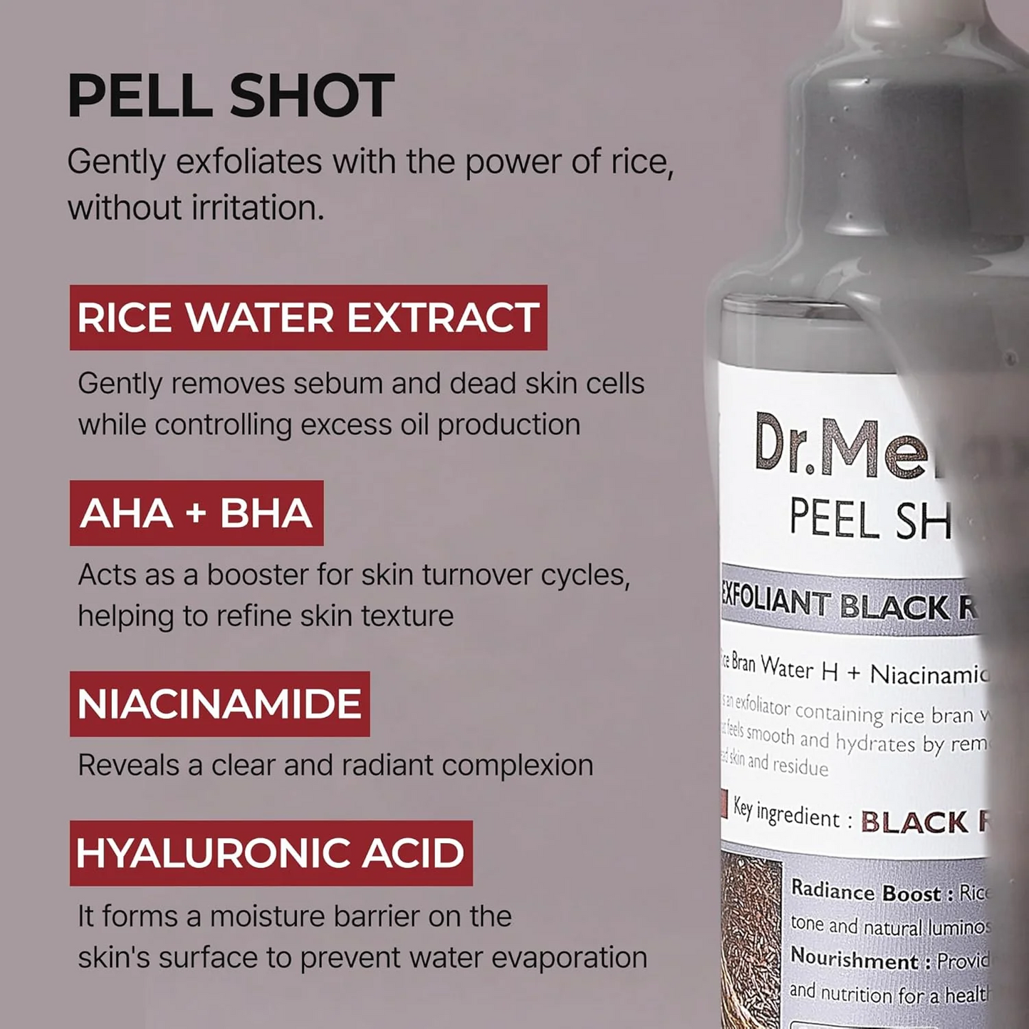 Pack of 2 | Dr. Melaxin™ Peel Shot Exfoliant Rice Ampoule