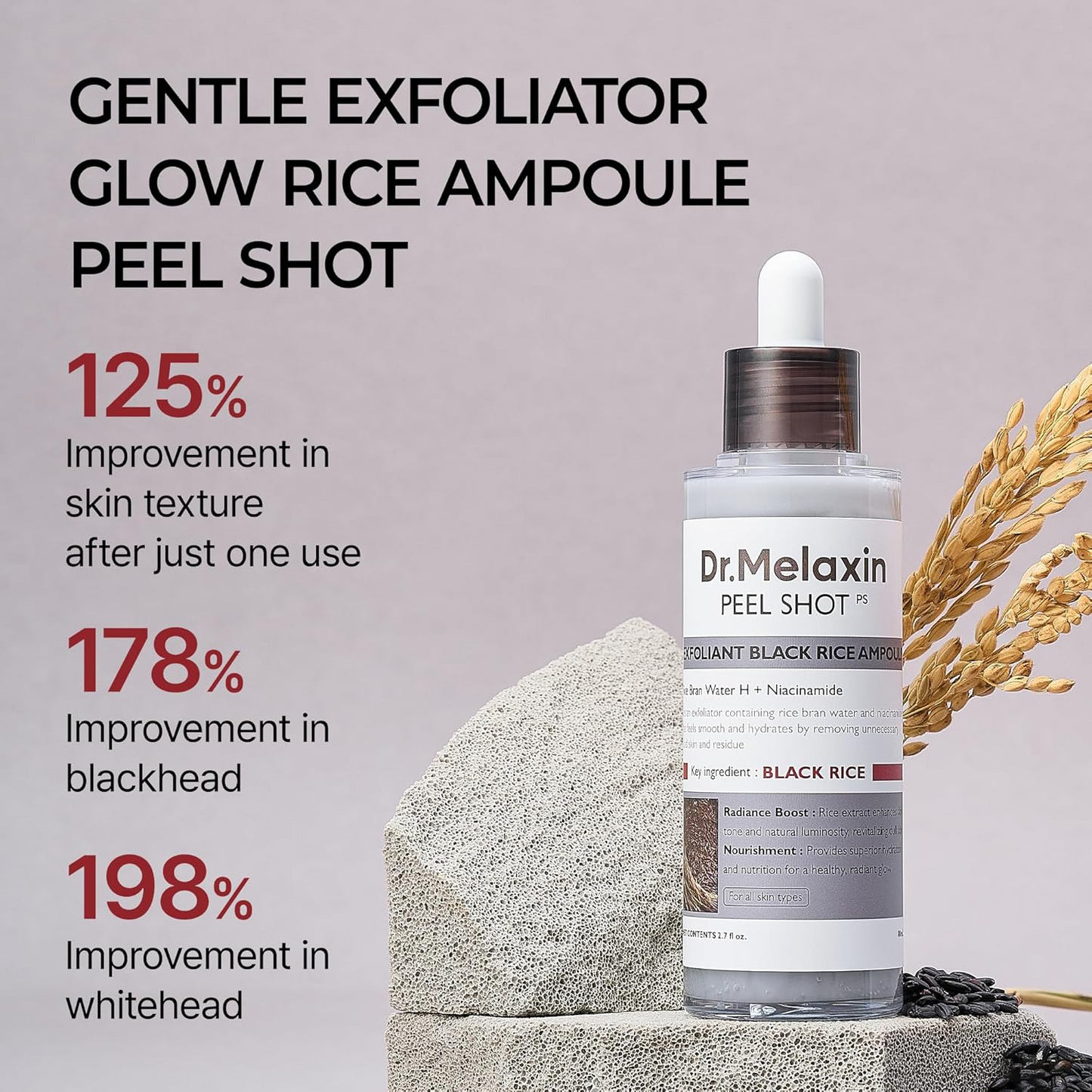 Pack of 2 | Dr. Melaxin™ Peel Shot Exfoliant Rice Ampoule