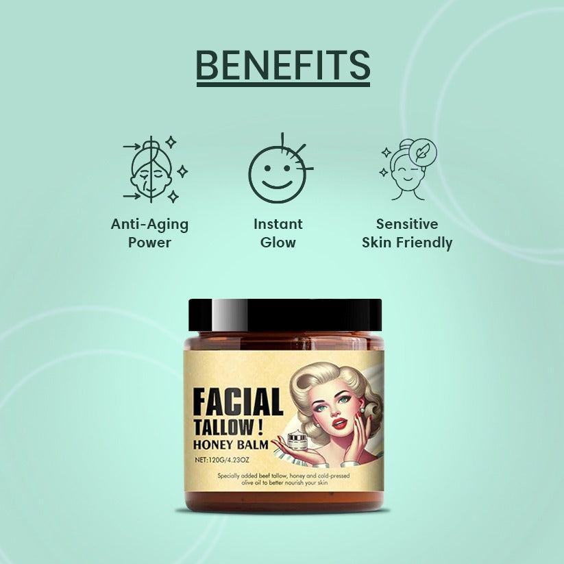 Facial Tallow Honey Balm ( Buy 1 Get 1 Free )