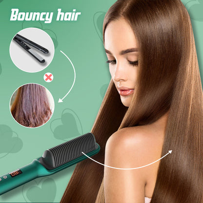 Hair straighter comb