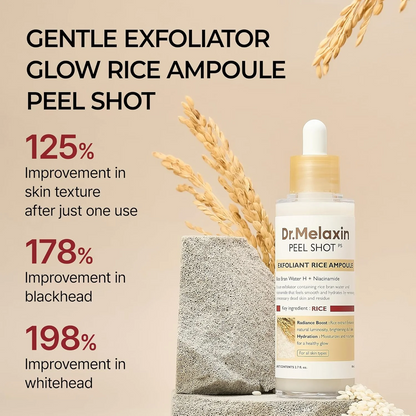 Pack of 2 | Dr. Melaxin™ Peel Shot Exfoliant Rice Ampoule