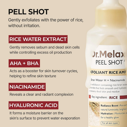 Pack of 2 | Dr. Melaxin™ Peel Shot Exfoliant Rice Ampoule