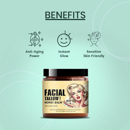 Facial Tallow Honey Balm ( Buy 1 Get 1 Free )