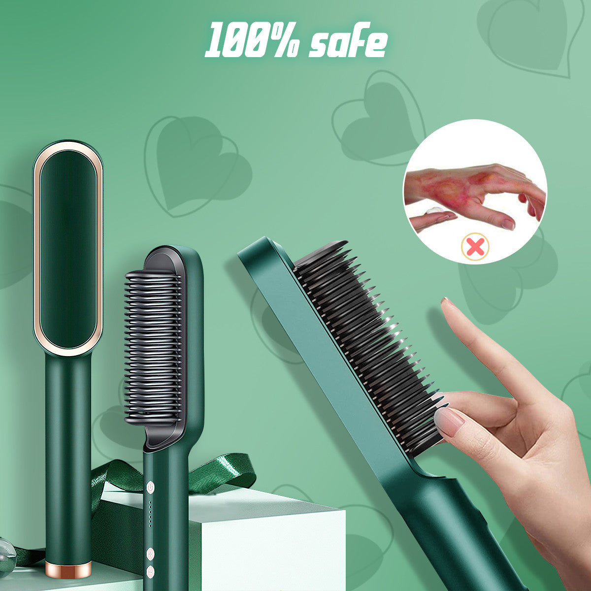 Hair straighter comb
